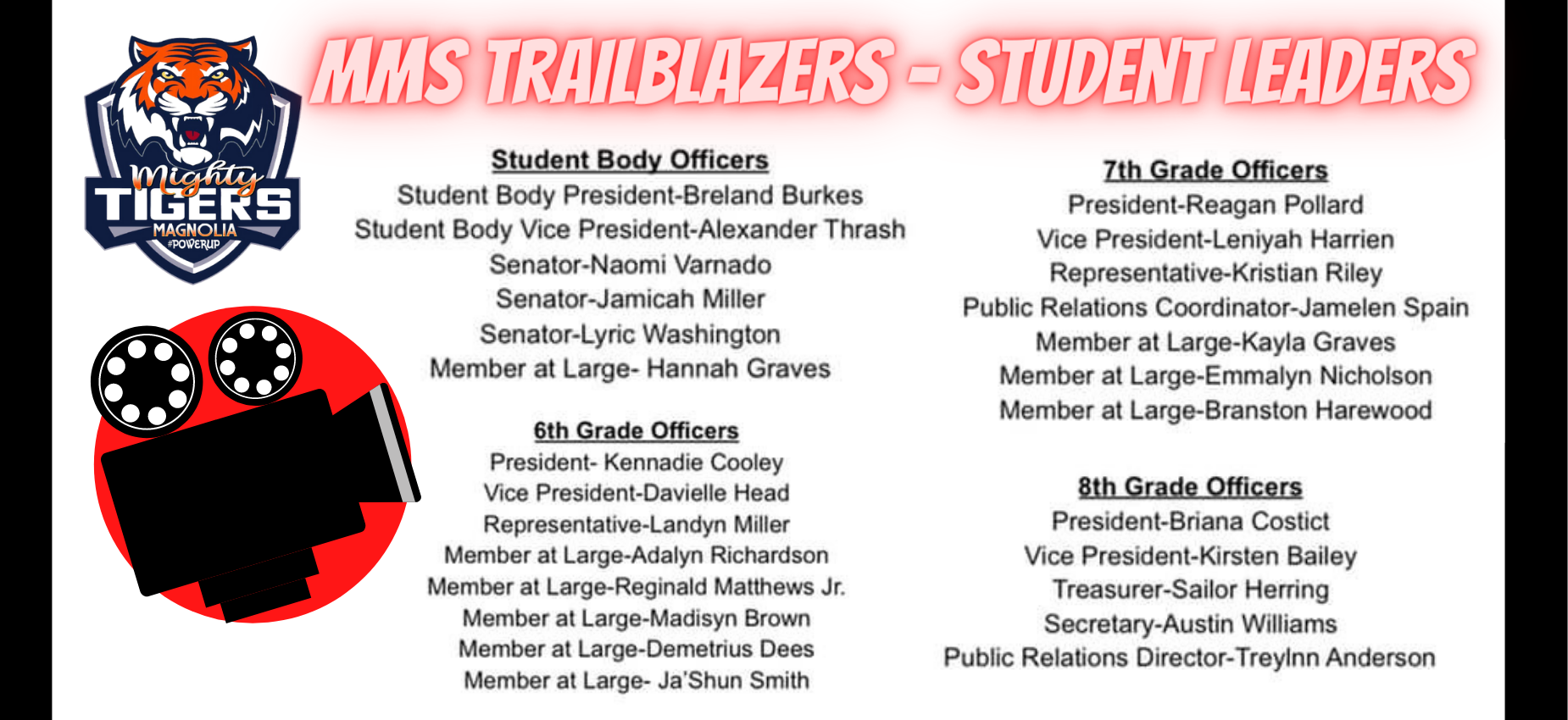 2021 - 2022 - MMS Trailblazers - Student Leaders