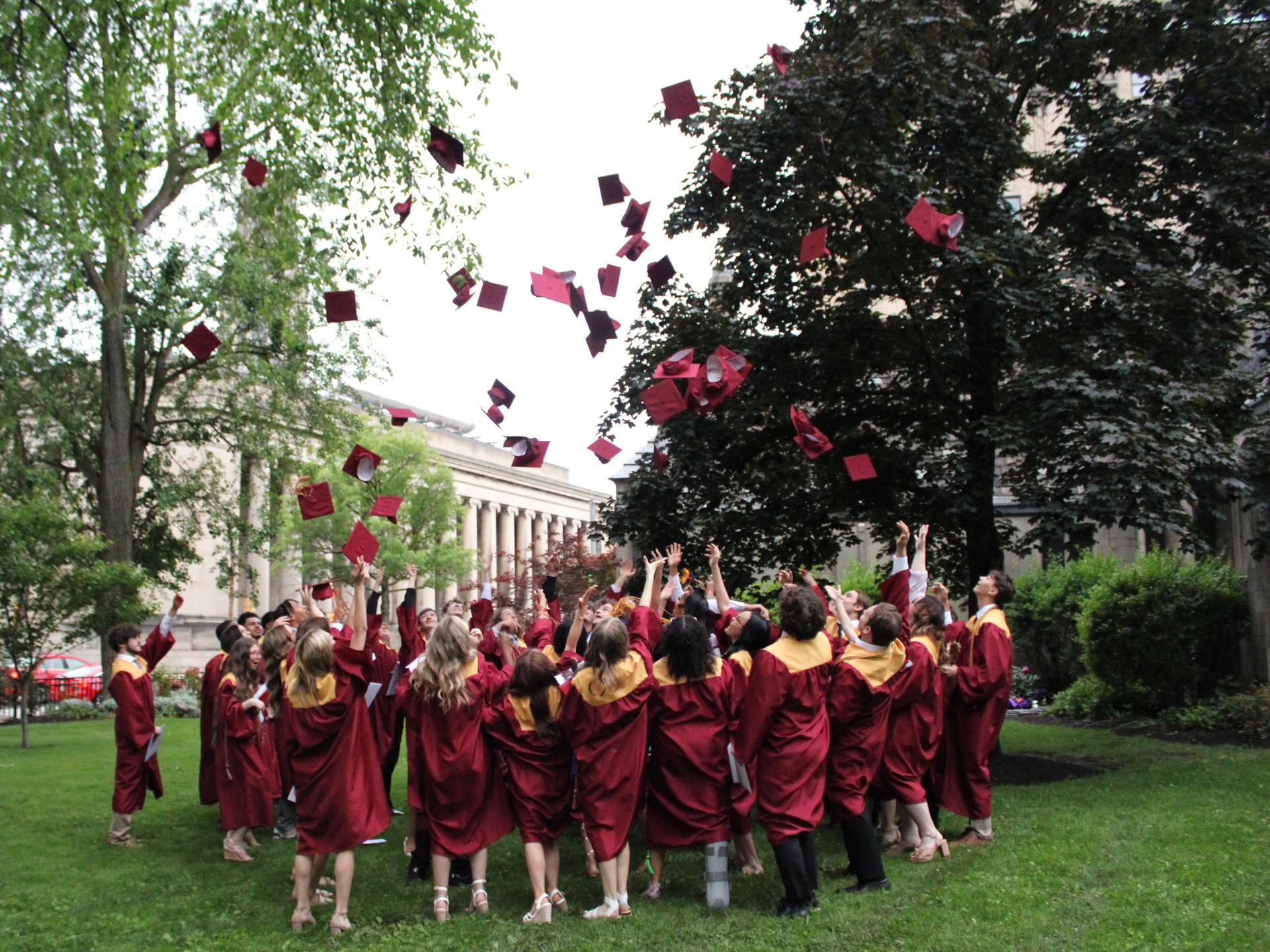 Cap Toss Class of 2025