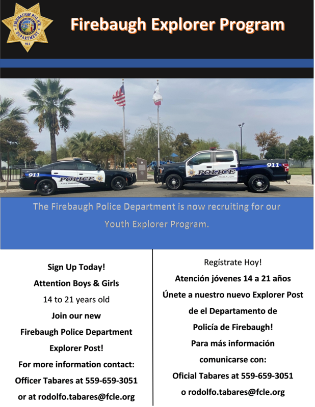 Firebaugh Explorer Program Firebaugh High School