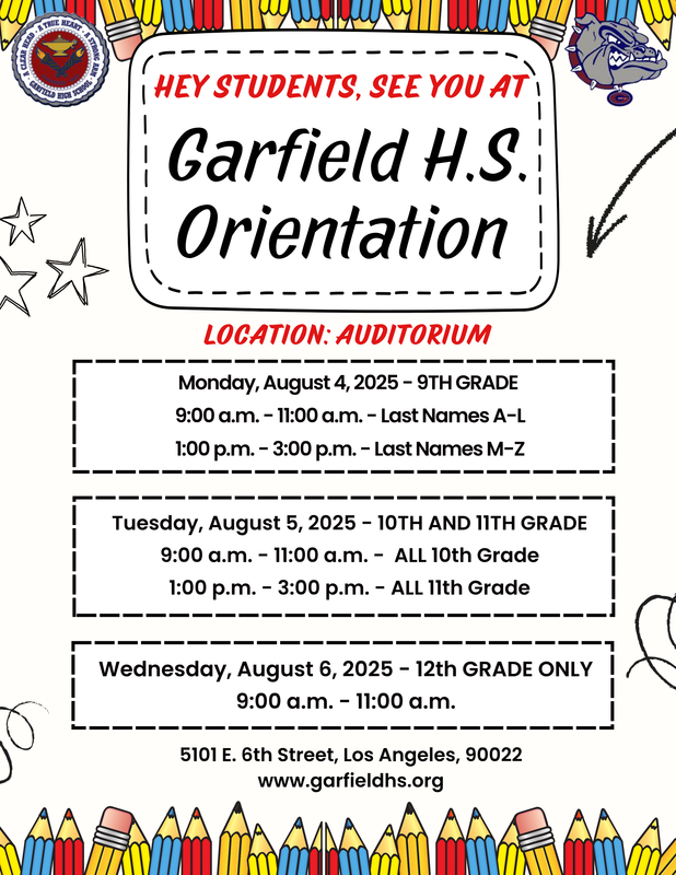flyer for orientation