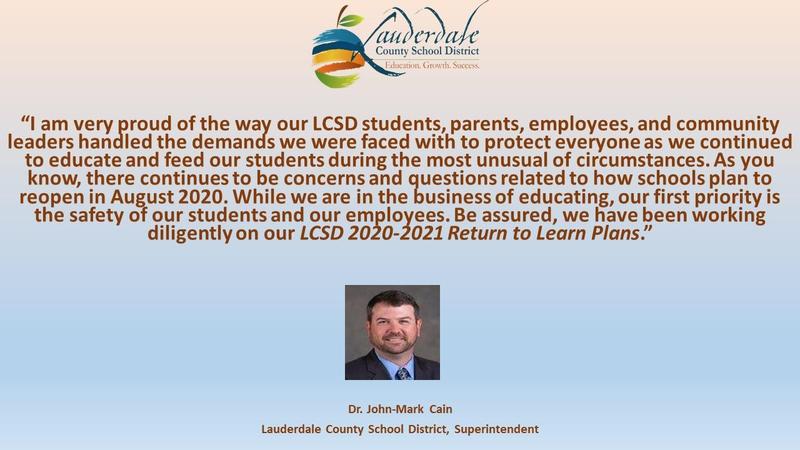 LCSD Return to Learn graphic