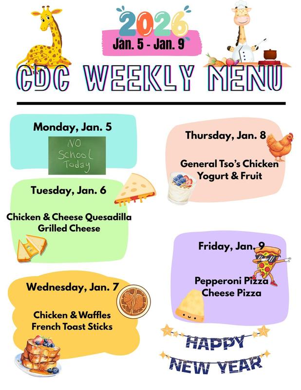 CDC Lunch Menu