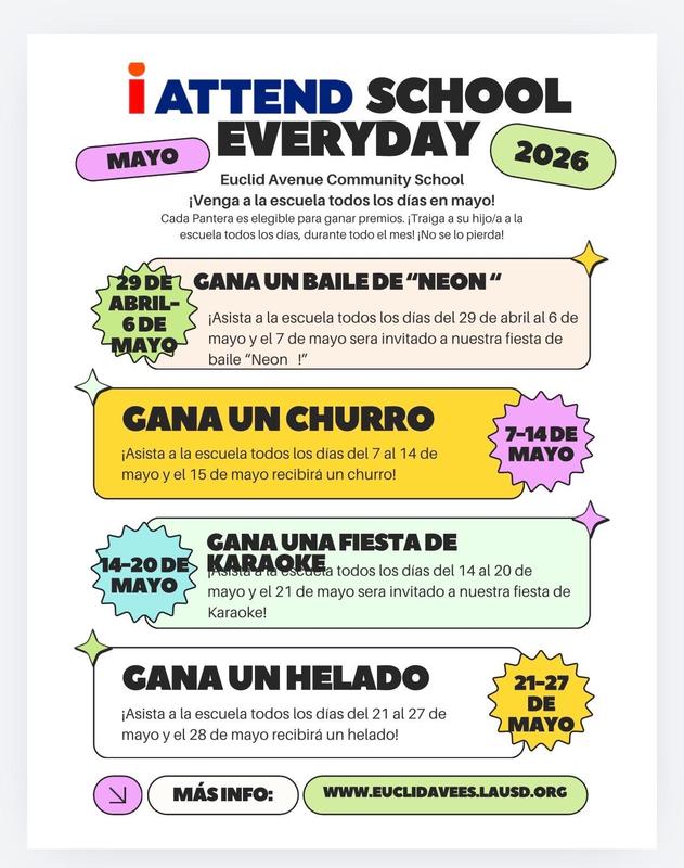 ¡Nos vemos en la escuela todos los días!