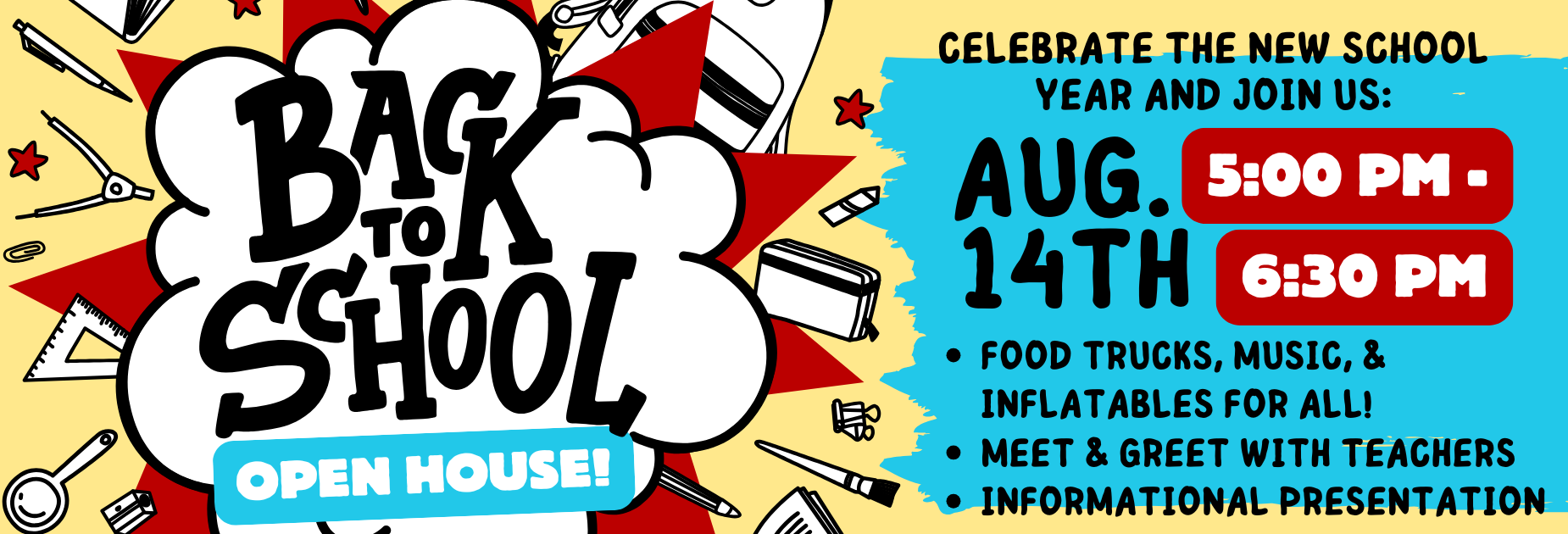 Join us for our Back to School Bash!