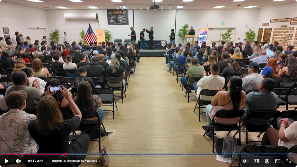 ROC/CTEC Certificate Ceremonies