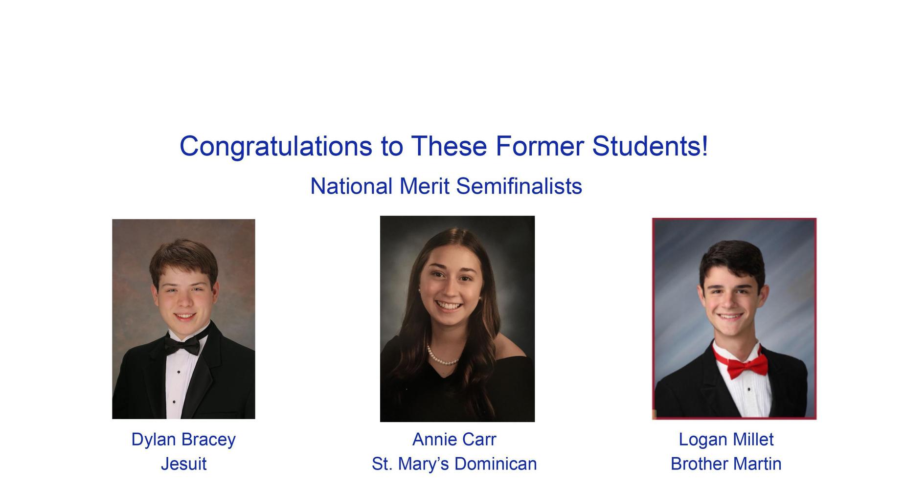 National Merit Semifinalists