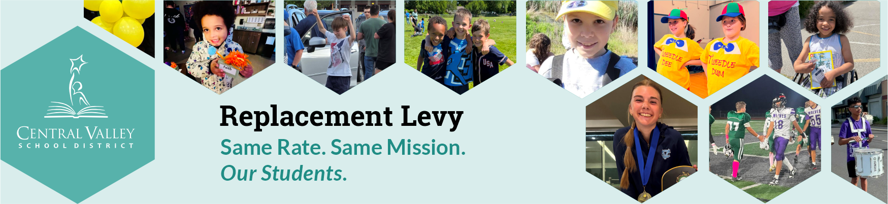 Replacement Levy. Same rate. Same mission. Our Students.