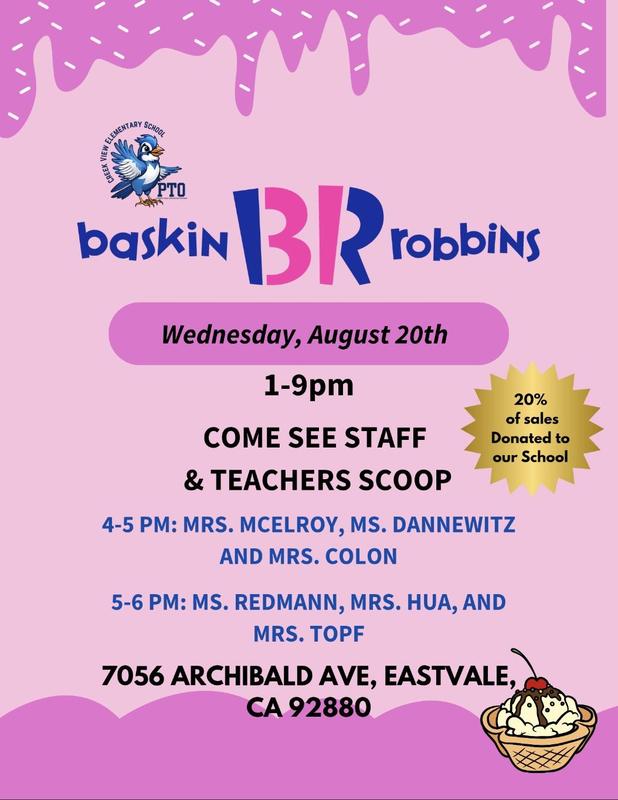 PTO Baskin Robbins Scoop Night