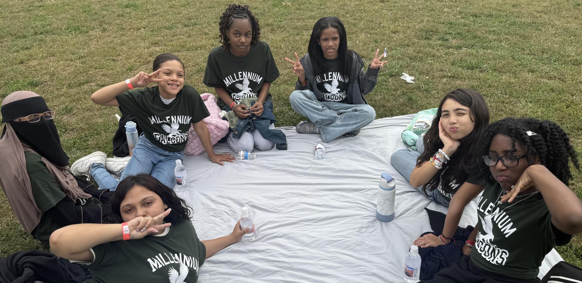 Community Service Day 2025. Students in the park.
