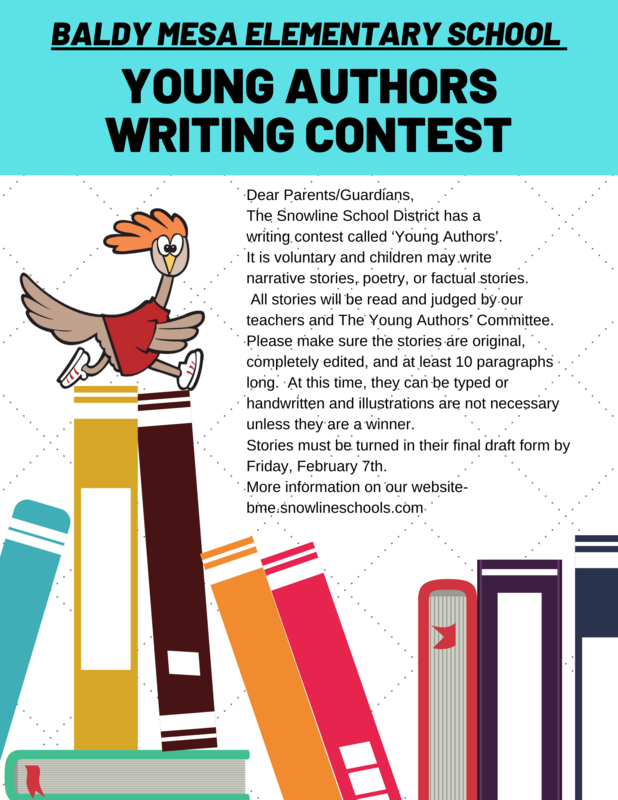 YOUNG AUTHORS WRITING CONTEST Featured Photo