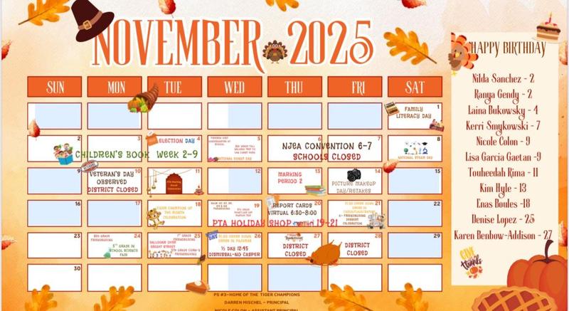 November 2025 Calendar
