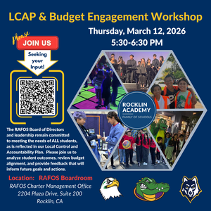 LCAP & Budget Engagement Workshop Thursday, March 12, 2026 QR code included