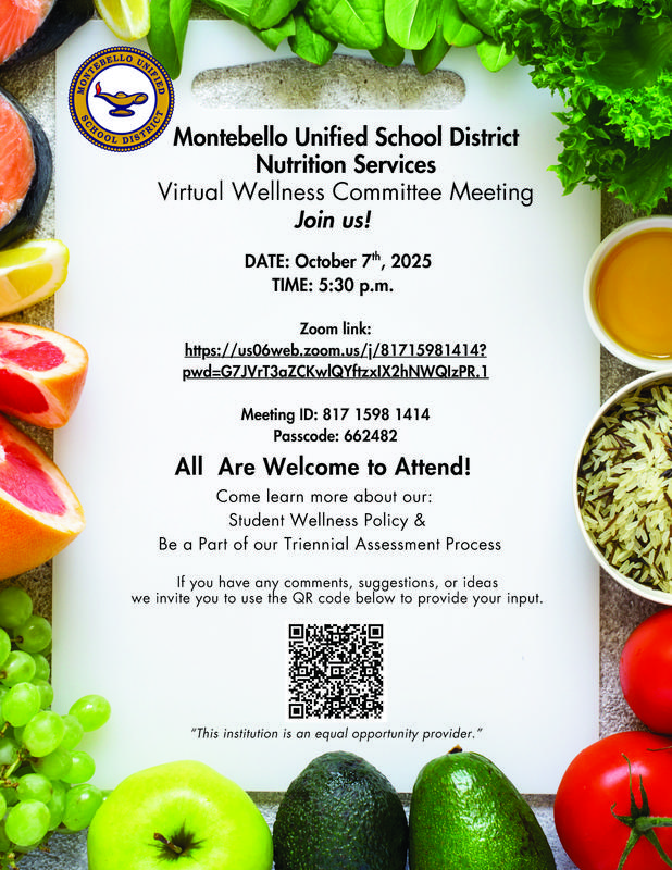 Virtual Wellness Committee Meeting Flyer