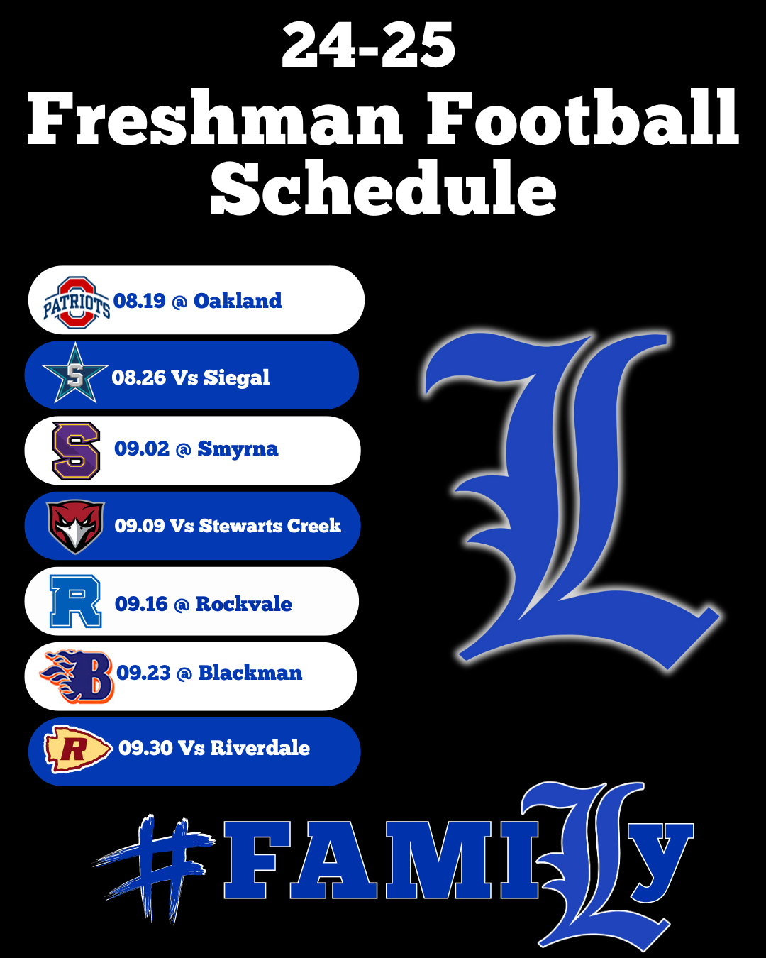 Freshman Football Football LaVergne High School