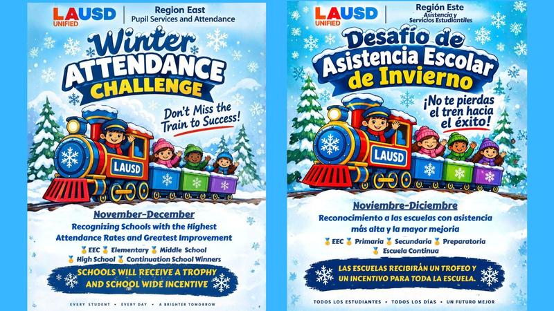 WINTER ATTENDANCE CHALLENGE/DESAFÍO DE ASISTENCIA ESCOLAR DE INVIERNO