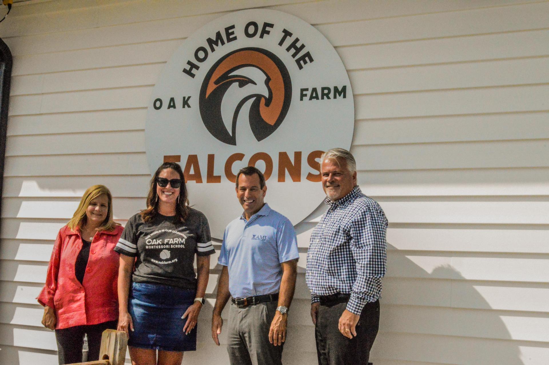 A couple members from the Board of Directors, Donor, and Head of School