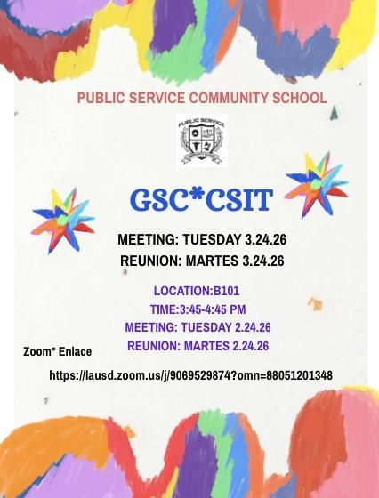 GSC March Meeting