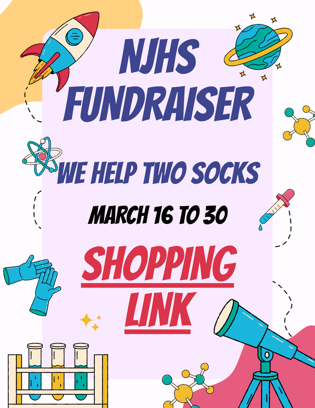 NJHS Fundraiser We Help Two Socks Fundraiser Flyer