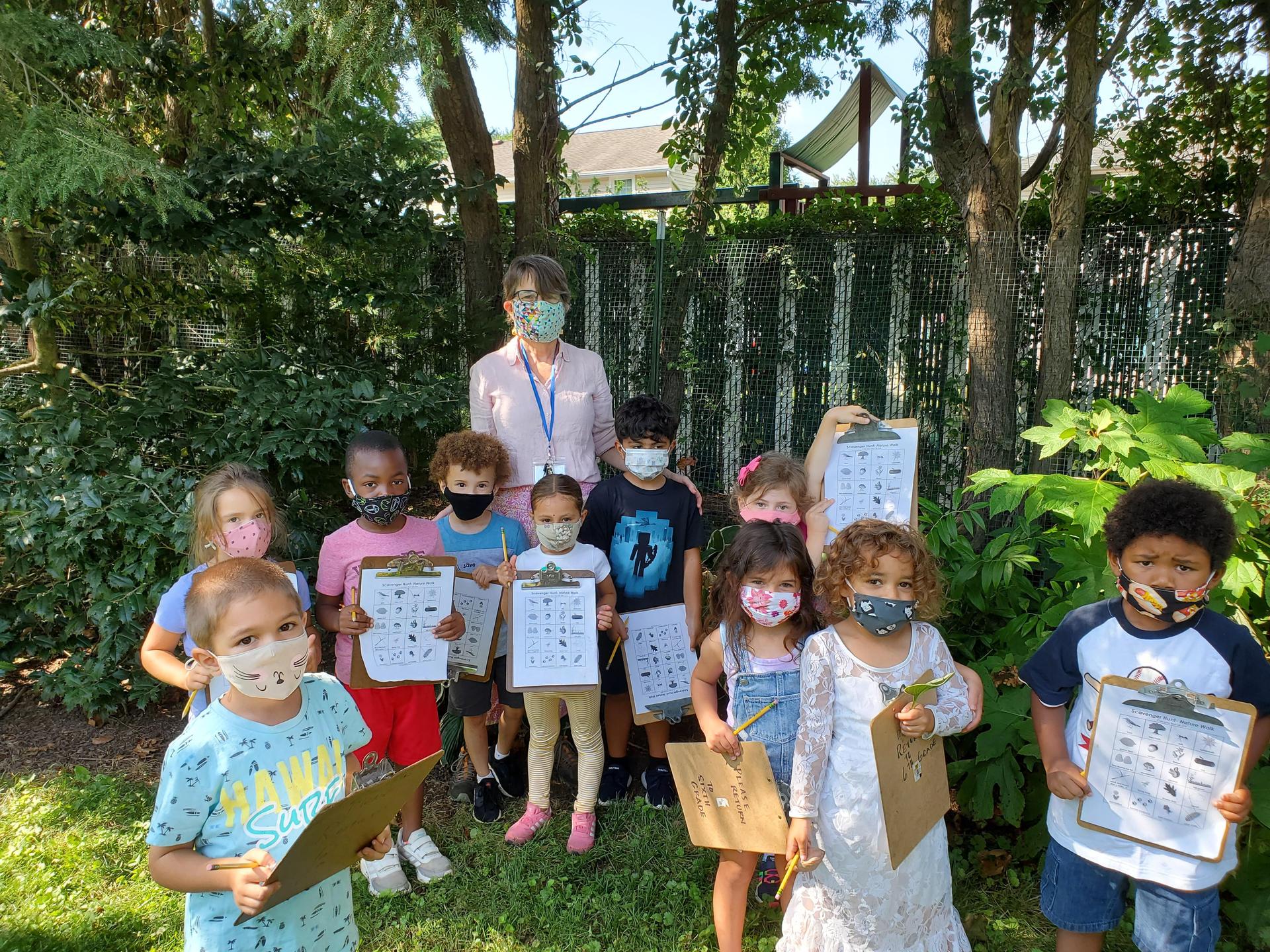 Teacher Margaret with PreK class 2020-21