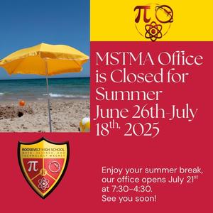 MSTMA Office is closed for the summer! We reopen July 21, 2025