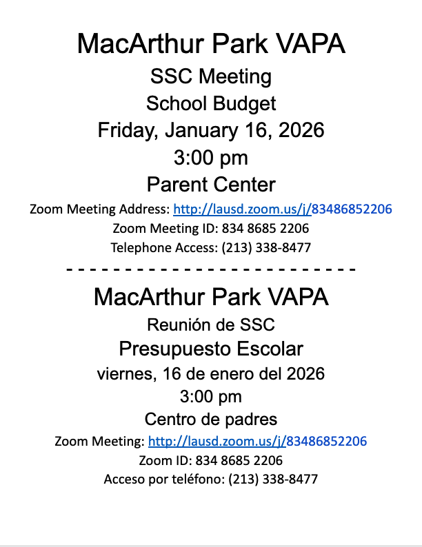 SSC Meeting Flyer