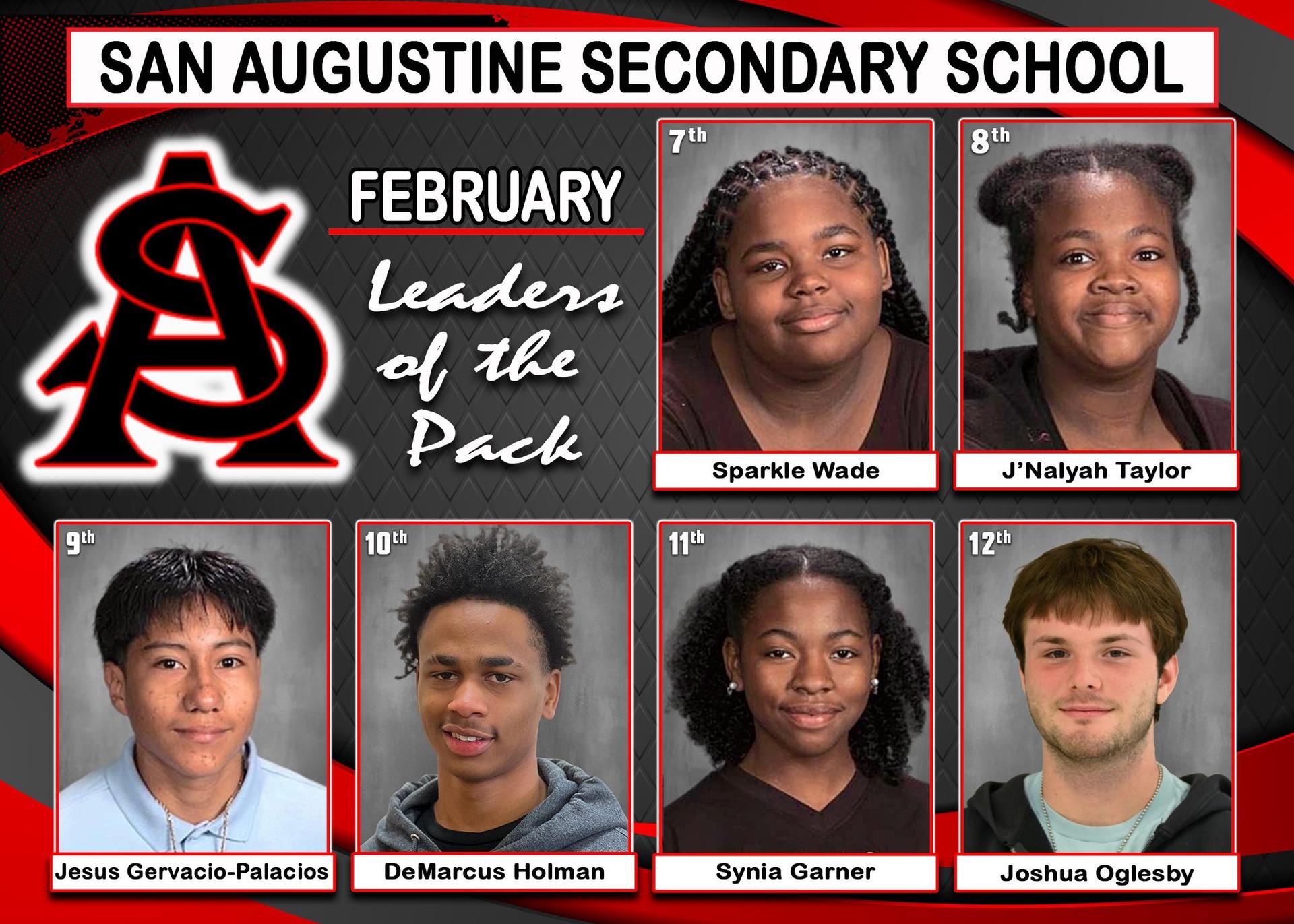 SASS FEBRUARY LEADERS OF THE PACK