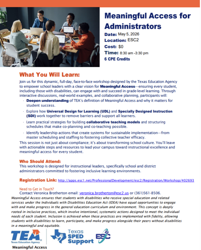 Meaningful Access for Administrators