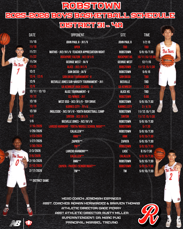 Robstown Boys Basketball Teams Gear Up for the Season Featured Photo
