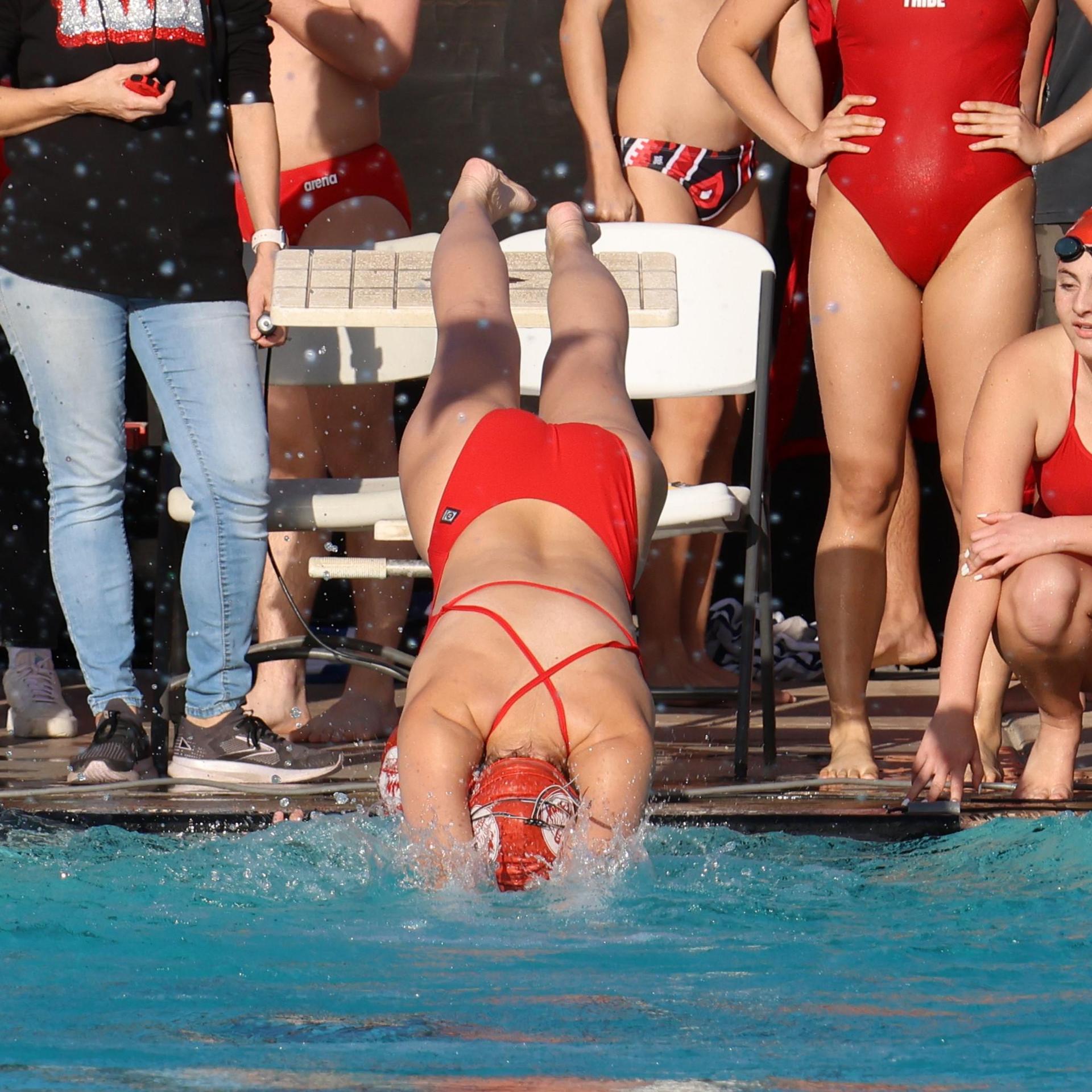 Kourtney Alexander swimming