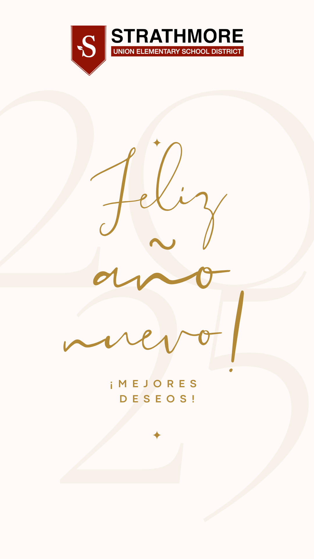 !Feliz Año Nuevo 2025! Strathmore Middle School