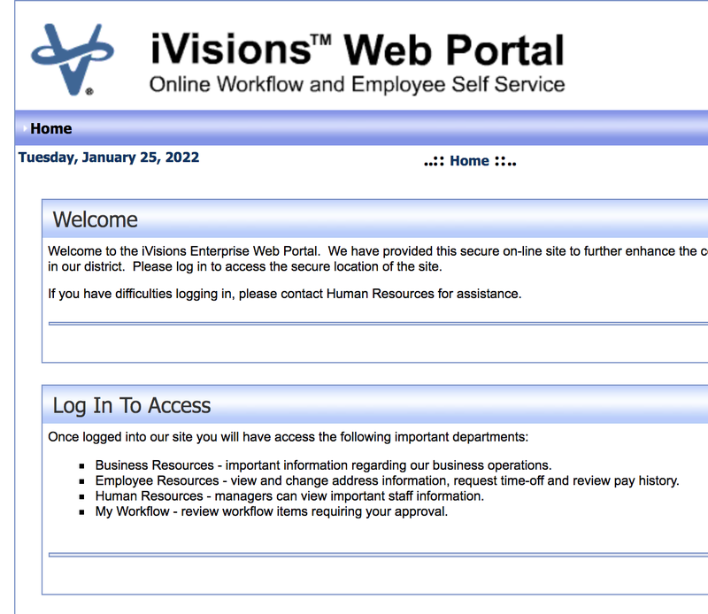 iVisions web portal