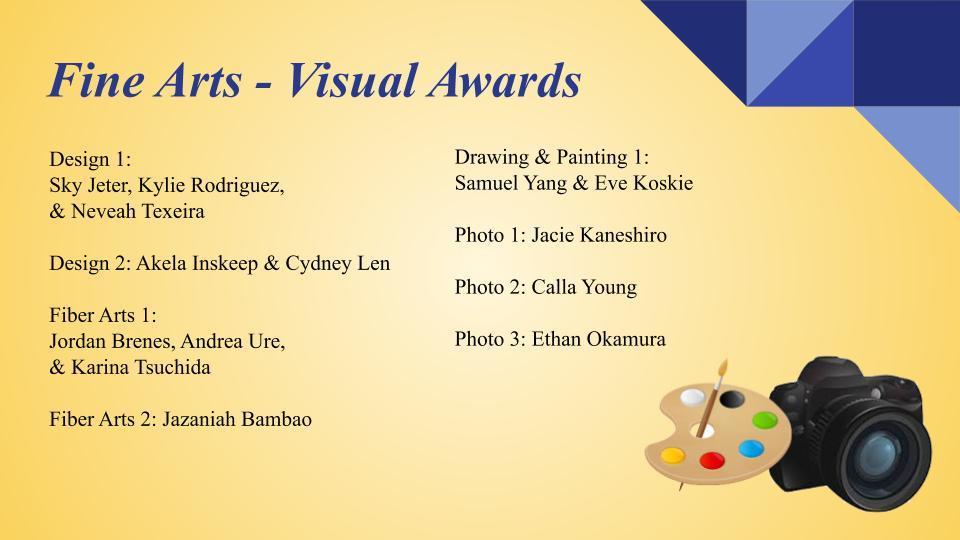 Fine Arts Visual Awards