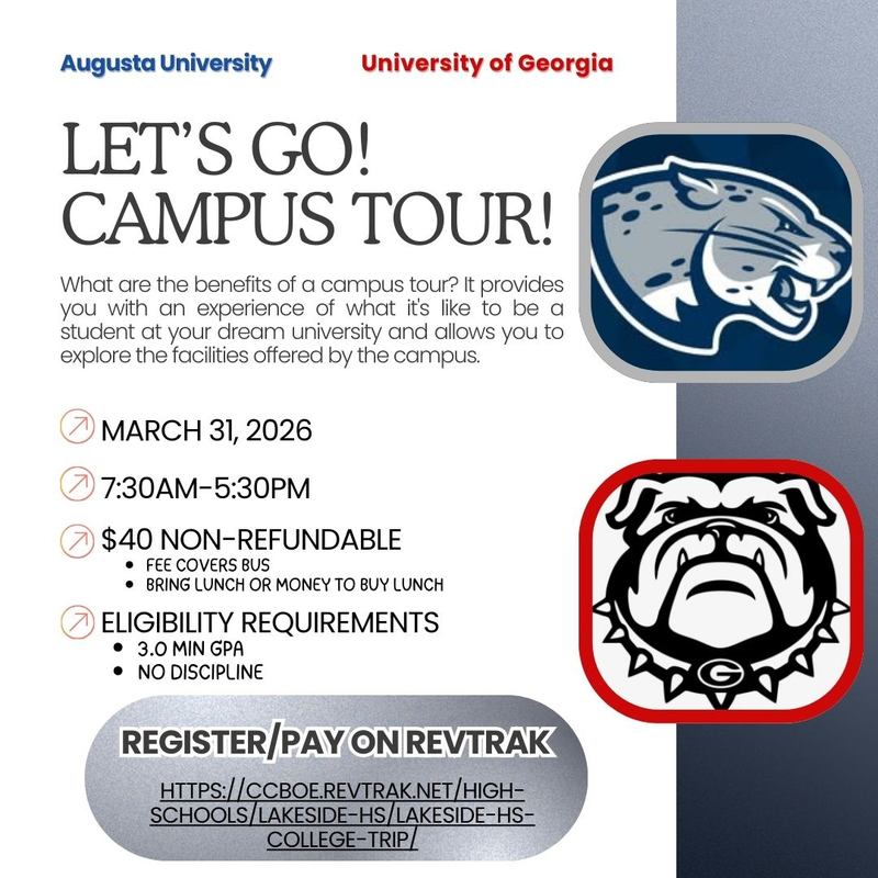 UGA and AU Campus Tours 3/31