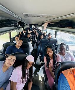 on the bus
