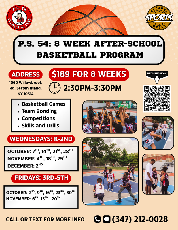 Information about P.S.54 After School basketball program