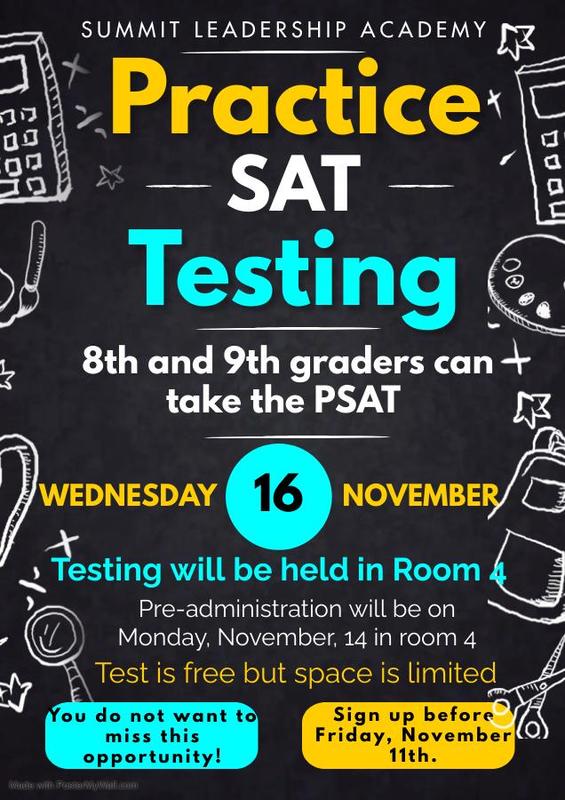 Practice SAT Testing for 8th & 9th Grade