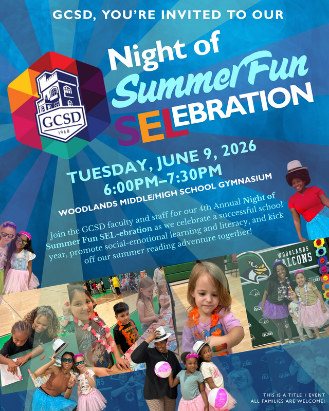 GCSD Night of Summer Fun Flyer ENGLISH