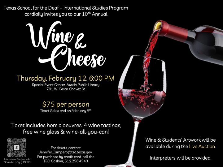 Wine and Cheese Fundraiser