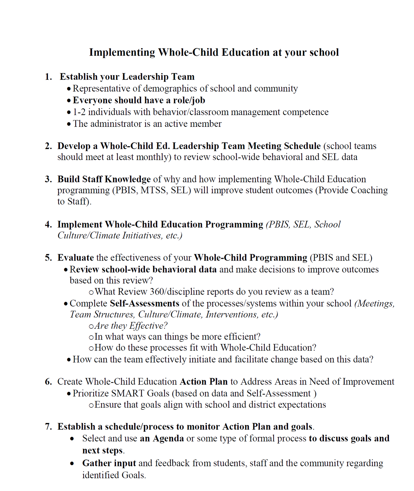 Whole Child Leadership