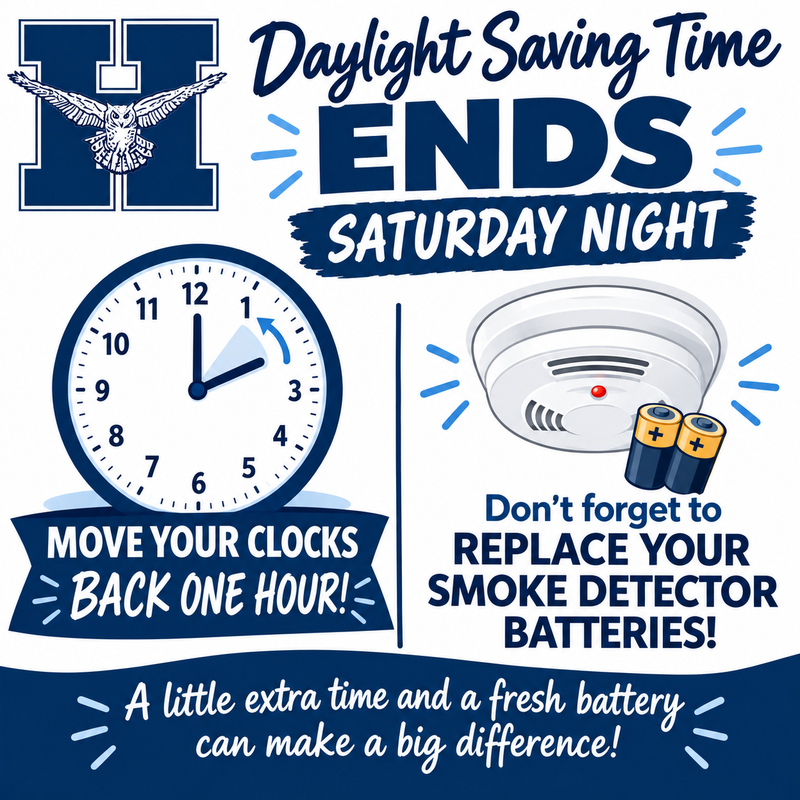 Daylight Savings Time Ends Flyer