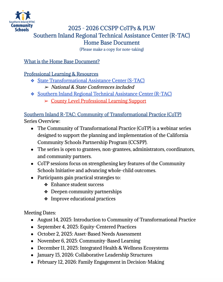 SI-RTAC Home Base Document