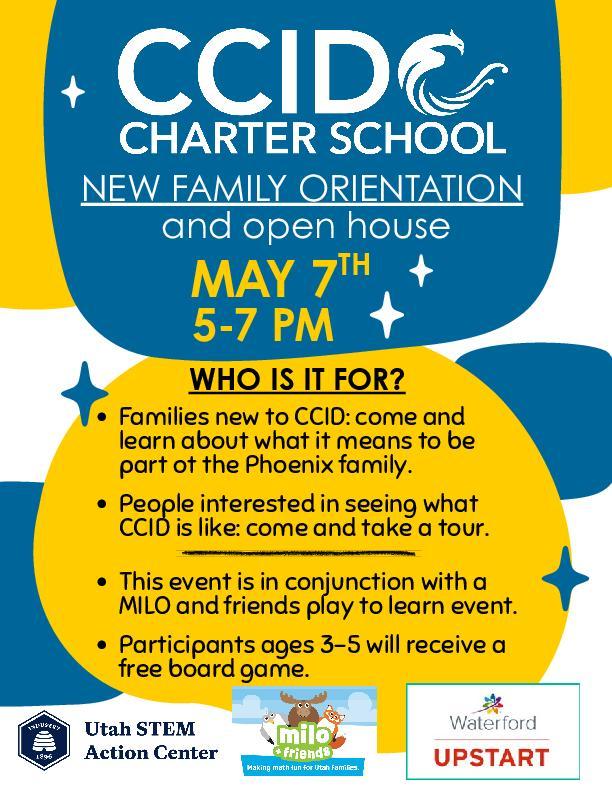 CCID New Family Orientation and Open House Featured Photo