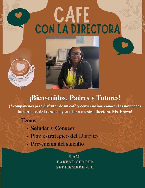Coffee with the principal 9.9 spanish