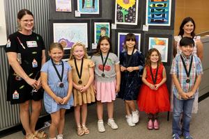 Specht Elementary artists from May art show
