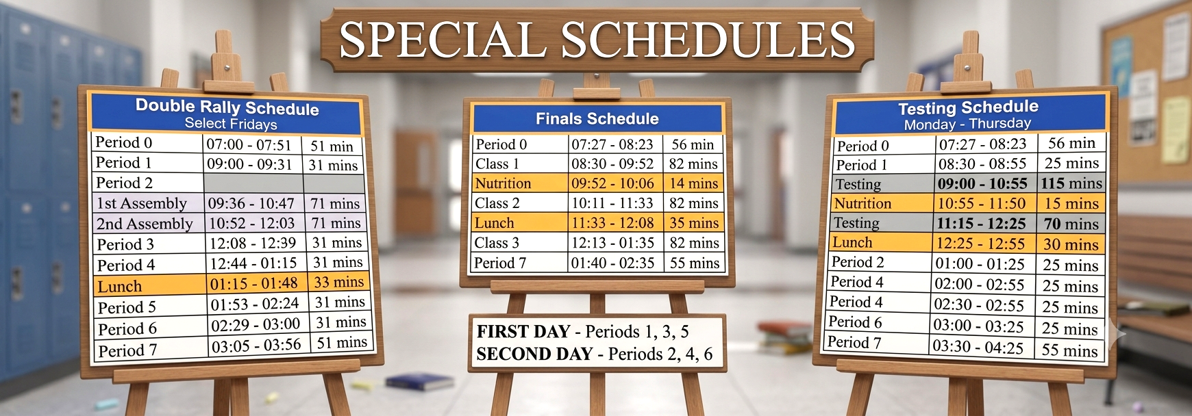 Special Schedules 1