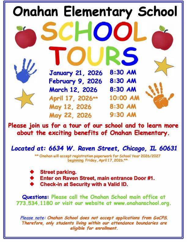 school tours flyer
