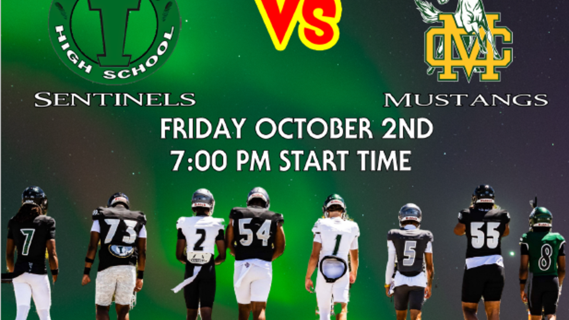 Homecoming 2026 game flyer