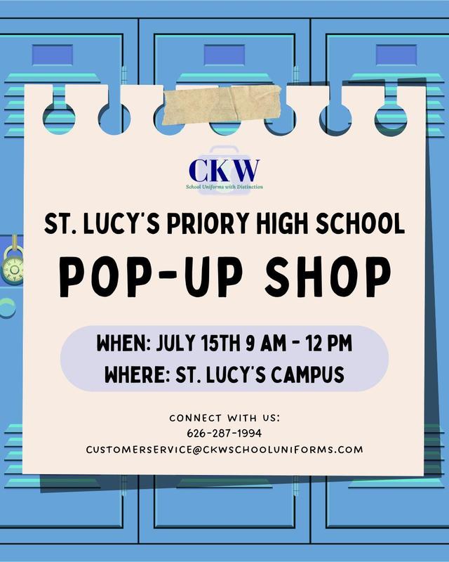 CKW Uniform Pop-Up Shop: Wednesday, July 15 Featured Photo