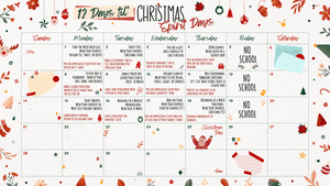 Green Red Beige Modern Cute Christmas Illustration December 2022 Monthly Calendar (8).gif