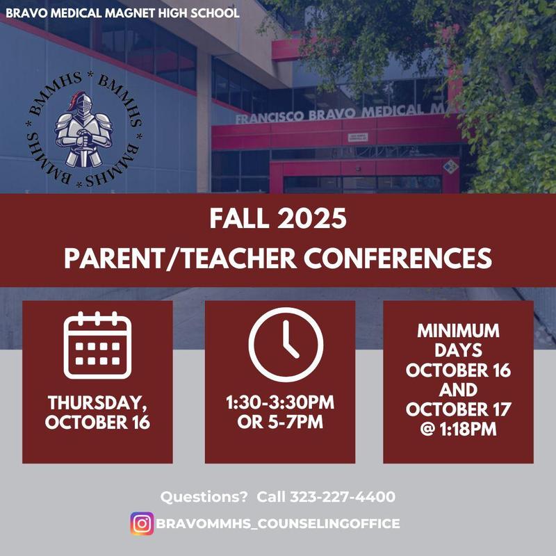Flyer for Parent Teacher Conferences - English